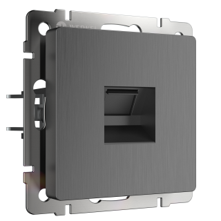 Werkel Розетка интернет 1-ая RJ-45 W1181004 (WL04-RJ-45) графит рифленый
