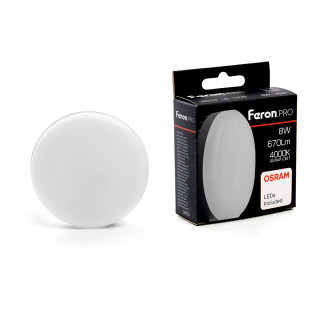 Лампа светодиодная Feron.PRO LB-1508 GX53 8W 175-265V 4000K OSRAM LED