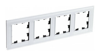 SE AtlasDesign Nature Стекло белый Рамка 4-ая