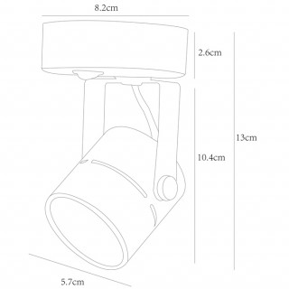 Спот Arte Lamp MIZAR A1311AP-1BK