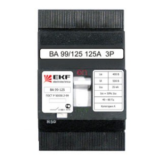 Автоматический выкл. EKF ВА-99 125/ 25А 3Р 35кА