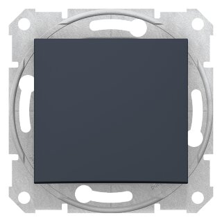 SE Sedna Выключатель 1-клавишный 10A, 250В (сх.1) Графит