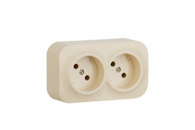 Legrand Quteo Сл. кость Розетка 2-ая без з/к без шторок п/подкл. 782261