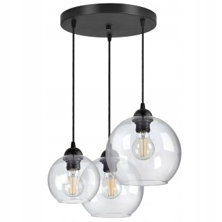 Подвес AURA  S7110-3A BK E27