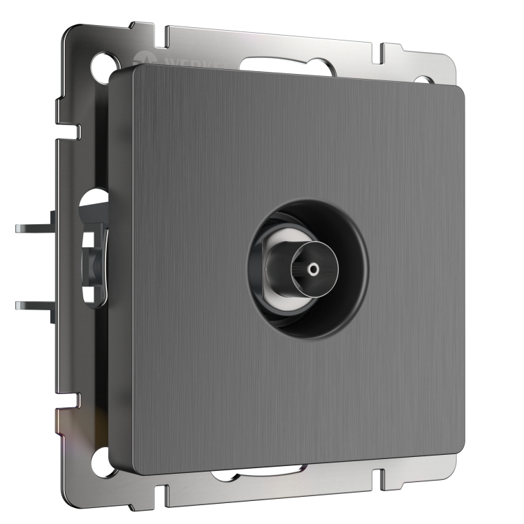 Werkel Розетка TV оконечная W1183004 (WL04-TV) графит рифленый
