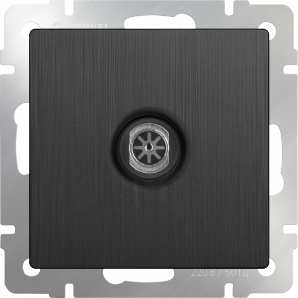 Werkel Розетка TV оконечная W1183004 (WL04-TV) графит рифленый