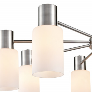 Люстра LUMION 8099/8C никель/белый