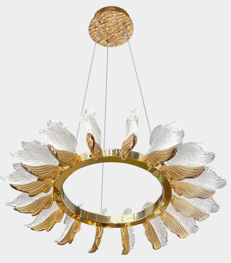 Люстра 8848-800 GD LED 126W пульт ДУ