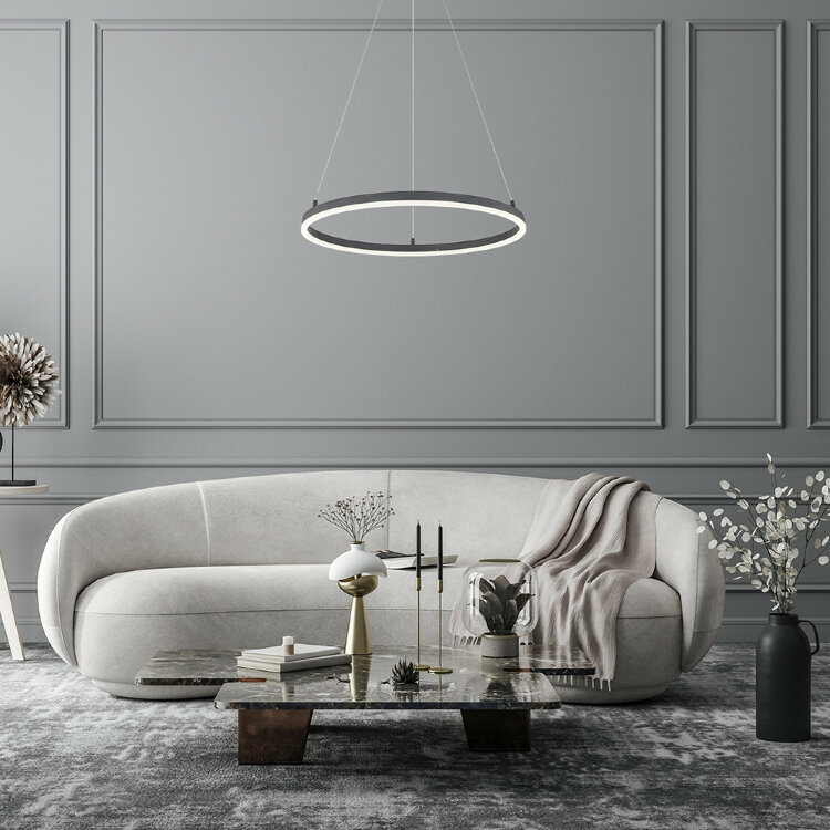 Подвес ESCADA 10254/1 LED*43W Black APP (управление со смартфона прил. i-LINK)