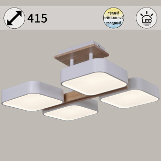 Люстра  SNEHA  03359-0.3-04 WH+WOOD