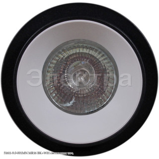 Светильник встраиваемый  SNEHA 51611-9.0-001MN MR16 BK+WH
