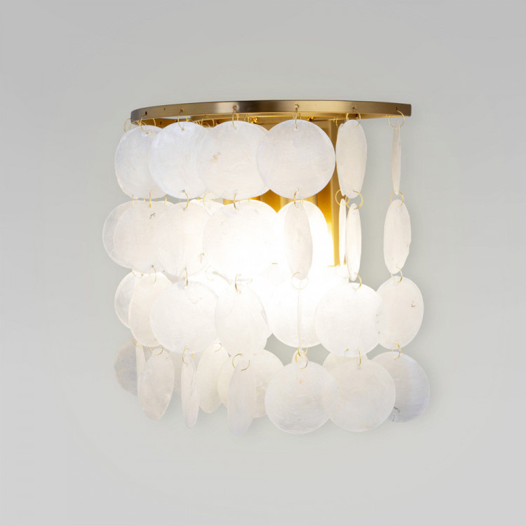 Бра Eurosvet Sandra 60084/2 латунь/перламутр