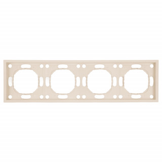 Рамка 4-местная, серия Эмили, PFR00-5004-08, кашемир, soft touch