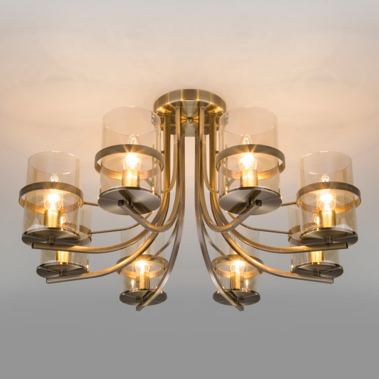 Потолочная Люстра Eurosvet 60085/8 античная бронза