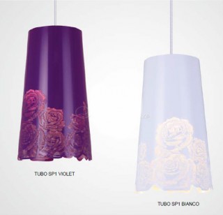 Подвес CRYSTAL LUX TUBO SP 1 VIOLET