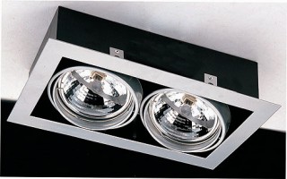 Светильник встраиваемый SR 2*AR111 100W  IL.0006.0102