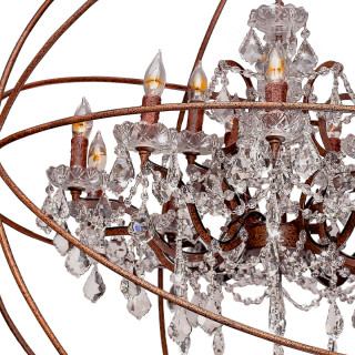 Подвесная люстра LOFT IT Foucaults orb crystal LOFT1897/15