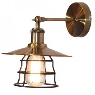 Бра AURA  S3495-1W AB+BK