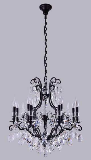 Люстра Crystal Lux MAGNIFICO SP13 BLACK/TRANSPARENT 2310/313