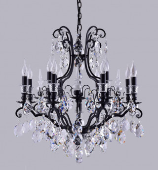 Люстра Crystal Lux MAGNIFICO SP13 BLACK/TRANSPARENT 2310/313