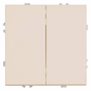 Выключатель 2-кл.  (мех.) 250В 10А серия Эмили RSW10-5104-08 кашемир, soft touch