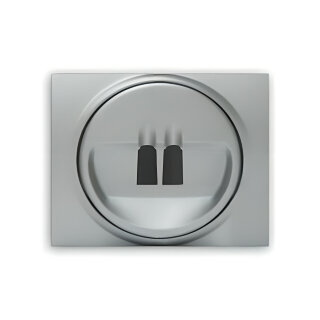 Legrand Galea Life Накладка аудиорозетки 1-ой алюминий 771300