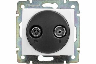 Розетка LEGRAND TV-FM  проходная бел. 14Дб 77443