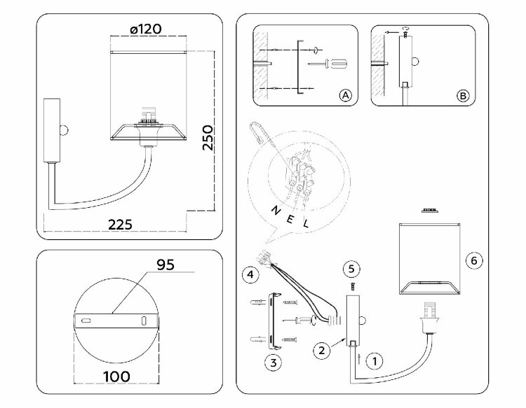 Бра Ambrella Light High Light Classic LH71275