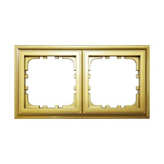 LK80 CLASSIC Рамка 2  поста Золото