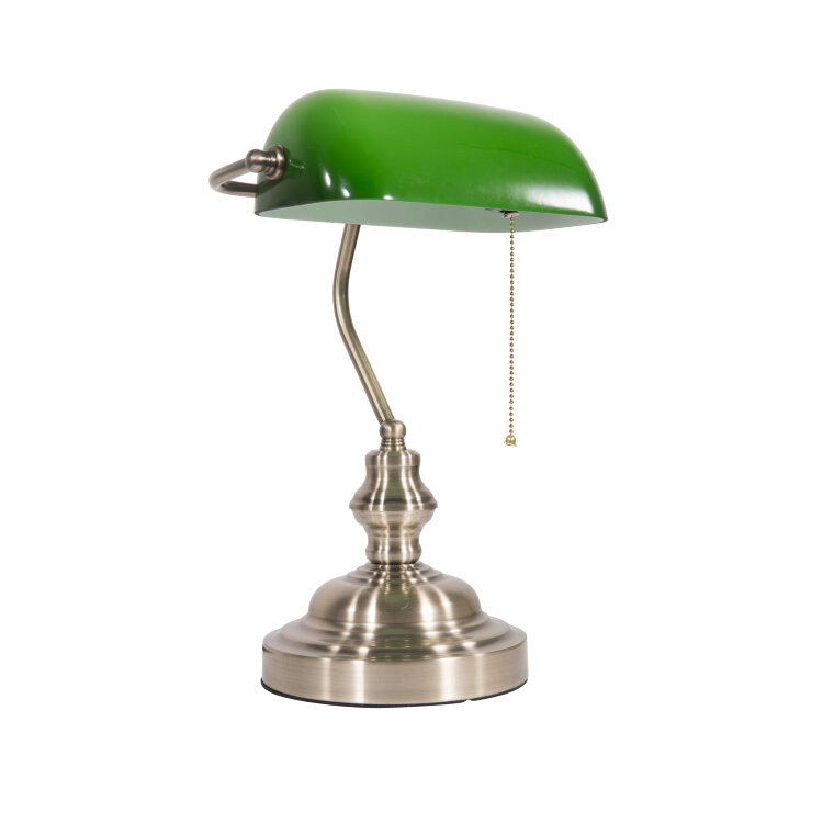 Настольная лампа Veneto Luce T2676/1G AB+Green