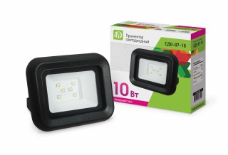 Прожектор светодиодный ASD СДО-07-10 черный IP65