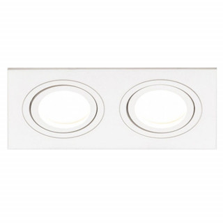 Светильник встраиваемый MaxLight CAST 80 WHITE, MR16, G5.3, прямоугольный, поворотный