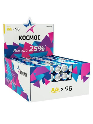 Эл/пит. Космос LR06 (96 штук бокс (4*24)