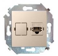 Розетка комп. SIMON 15 RJ-45. слоновая кость 1591598-031