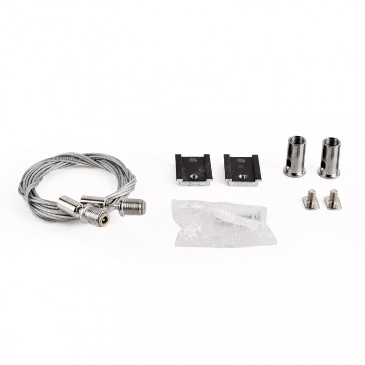 Тросовый подвес д/магнитного шинопровода Wolta WML-MK5/01B 2x2м черный