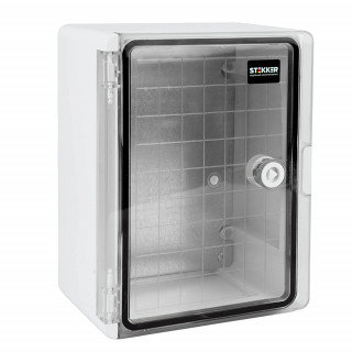 Корпус пластиковый ЩМПп STEKKER EBX60-6/04-65 IP65 c прозрачной дверью (280*210*130) пластик, серия ArcaWP65+ 50719