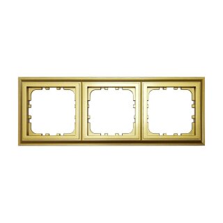 LK80 CLASSIC Рамка 3  поста Золотоc