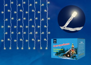 Занавес светодиодный Uniel  ULD-C1510-160/DTA Warm White IP20 160 светод, 1.5*1м теплый бел свет
