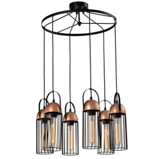 Подвес AURA  S3466-6 BK+PKGD+BK