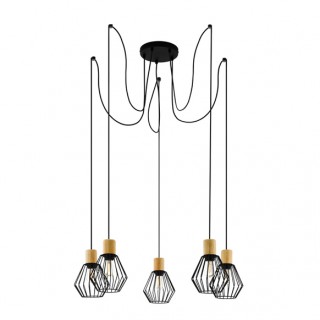 Подвес AURA  S3476-5 BK+BR+BK