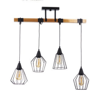 Подвес AURA  S1902-4 BK+BK+BK