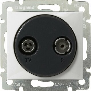 Legrand Valena Розетка TV-FM  простая белая 774432