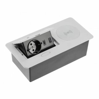 Блок  врезной 1 розетка (Schucko) AVARO PLUS 2*USB A+C 19564