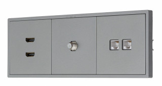 MIKAMI MI-5 Розетка комп. 1* RJ45 Графит матовый