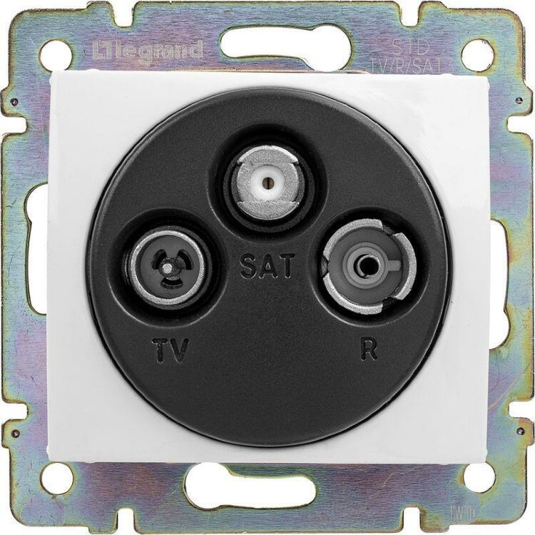 Legrand Valena Розетка TV-FM-SAT оконечная алюминий 770136