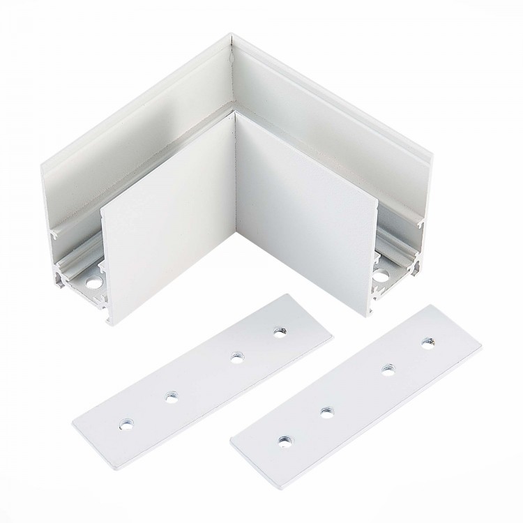 Угол-соединитель для подвесного/накладного магнитного шинопровода ST-Luce белый ST007.519.00