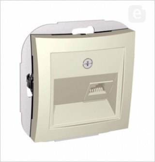 Розетка компьютерная  RJ45 WDE000283, крем (уп.10)