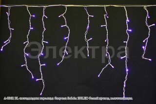 Бахрома светод. 5*0,6м (180LED) A-056R BL провод белый, синяя, влагозащ.