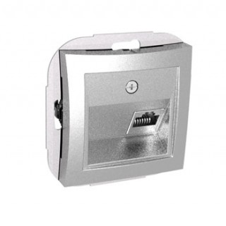 Розетка компьютерная  RJ45 WDE000383, хром (уп.10)