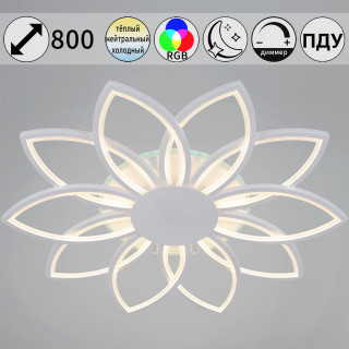 Люстра SNEHA 09877-0.3-10 WH (RGB)